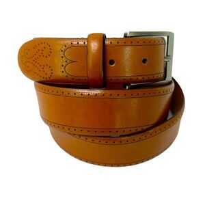 Joseph | Men's Genuine Leather Belt w/ Punch Hole Design | Size 49"